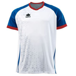 Camiseta Deportiva de Manga Corta Unisex Luanvi Cardiff Blanco/Azul Talla: XS características