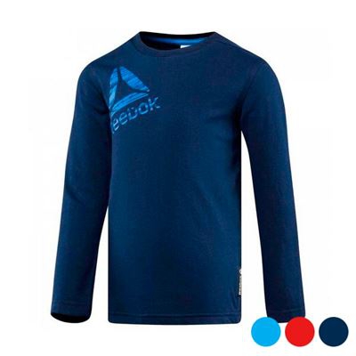 Camiseta de Manga Larga Niño Reebok B ES LS Tee Talla XXS Azul Marino