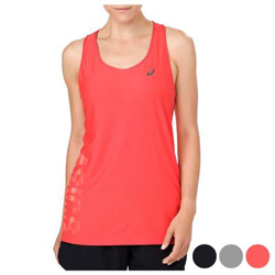 Camiseta de Tirantes Mujer Asics GRAPHIC TANK Gris Talla L en oferta