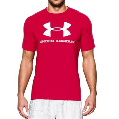 Camiseta de Manga Corta Hombre Under Armour 1257615-600 Rojo Talla l