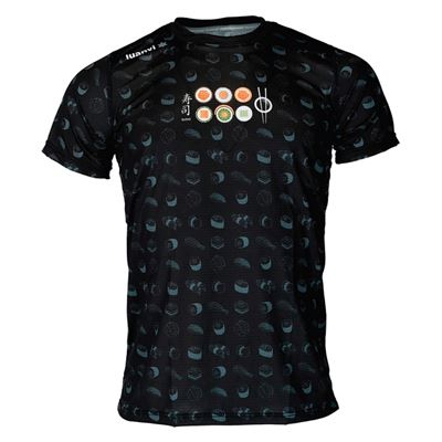 Camiseta de Manga Corta Luanvi Sushi Negro Talla: S