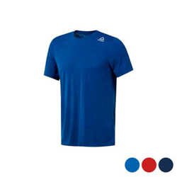 Camiseta de Manga Corta Hombre Reebok Wor Aactivchill Tech Azul Talla L Rojo en oferta