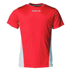 Camiseta de Manga Corta Luanvi Race Rojo Talla: 3XS en oferta