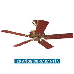 Ventilador de techo Hunter Savoy 24524  palisandro o roble / latón pulido en oferta