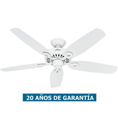 Ventilador de techo Hunter 50565 Builder Elite 132 blanco / blanco