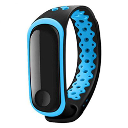 Recambio pulsera Blutech de silicona compatible con Xiaomi Mi Band 3 / 4 Sport Negro / Azul precio