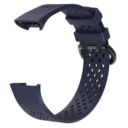 Pulsera de Silicona para Fitbit Charge 3 (5.1-7.1inch), Azul oscuro precio