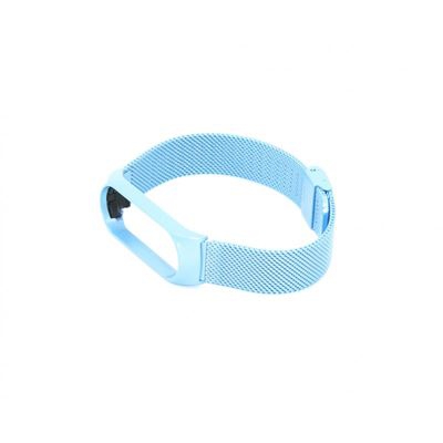 Recambio pulsera Blutech de Cuero compatible con Xiaomi Mi Band 3 / 4 Color Azul Perla