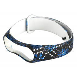 Recambio pulsera Blutech compatible con Xiaomi Mi Band 3 / 4 Dibujos Flores Azules Negras y Blancas precio