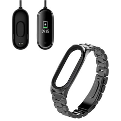 Kit Pulsera Acero Stainless Lux + Herramienta + Cargador Usb Charger Xiaomi Mi Band 4 Negro precio