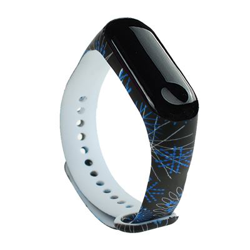 Pulsera de TPU para Xiaomi Mi Band 3 /4, Negro & Azul precio