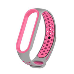 Pulsera Blutech recambio Xiaomi Mi Band 5 TPU Agujeros Gris y Rosa precio