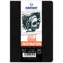 Pack 2 cuadernos de dibujo Canson Inspiration A5 Fino 96 g 30 h índigo/lavanda características