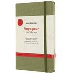 Cuaderno Moleskine Voyageur Verde Olmo Mediano características