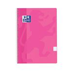 Cuaderno Oxford classic cuadrícula fucsia pastel en oferta