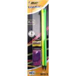 Blíster de 2 lápices BIC Evolution Fluo con goma y sacapuntas precio