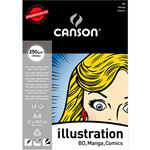 Bloc encolado A4 Canson Illustration liso 250 g 12 h características