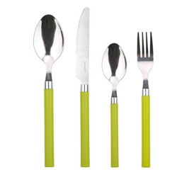 Set 24pc cubertería Renberg Acero Inoxidable Verde precio