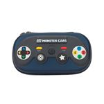 Estuche con forma Monster Cars azul