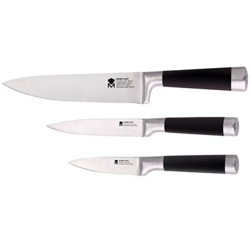 Set 3pc Cuchillos Chuleteros Bergner Foodies MP precio