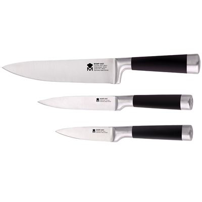 Set 3pc Cuchillos Chuleteros Bergner Foodies MP