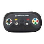 Estuche con forma Monster Cars negro