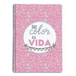 Cuaderno Erik A4 5X5 cuadrícula Amelie Classic Dale color a la vida rosa