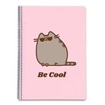 Cuaderno A4 Pusheen Rose Collection microperforado cuadriculado 5x5 mm con tapa de polipropileno