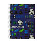 Cuaderno A5 Totto tapa forrada azul Soccer en oferta
