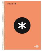 Cuaderno en espiral Antartik A5 cuadriculado naranja características