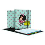 Carpebloc A4 Mafalda 20 Dots 4 anillas 35 mm precio