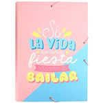 Carpeta Erik solapas Carouge Blue & Pink precio