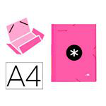 Carpeta gomas Liderpapel Antartik A4 solapas rosa en oferta