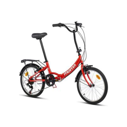 Bicicleta Plegable Moma Bikes Urbana SHIMANO FIRST CLASS 20" Alu, 6V. Sillin Confort Rojo en oferta