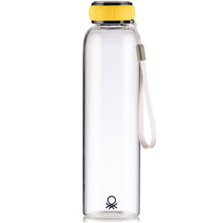 Botella de agua Benetton Borosilicato 550ml Amarillo precio