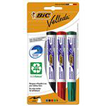 Pack 4 rotuladores BIC Velleda 1701 para pizarra colores clásicos características