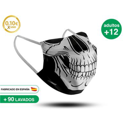 Mascarilla reutilizable adulto +12 años CALAVERA precio