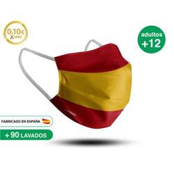 Mascarilla adulto reutilizable +12 años BANDERA ESPAÑA en oferta