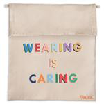 Funda de tela Fisura porta mascarillas Wearing is caring en oferta