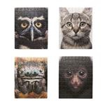 Puzzle Kikkerland Shuffleface animales 100 piezas