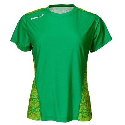 Camiseta de Manga Corta Mujer Luanvi Nocaut Fantasy Verde (5 uds) Talla: XL