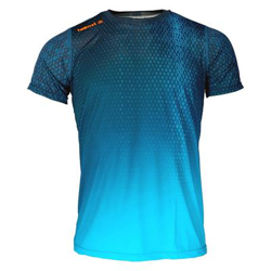 Camiseta de Manga Corta Luanvi Binary Azul Talla: XS en oferta