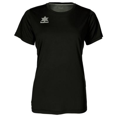 Camiseta de Manga Corta Mujer Luanvi Pol Negro Talla: XS