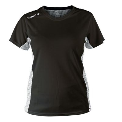 Camiseta de Manga Corta Mujer Luanvi Nocaut Plus Negro (5 uds) Talla: XS