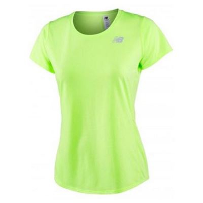 Camiseta de Manga Corta Mujer New Balance ACCELERATE Amarillo Fluorescente Talla S