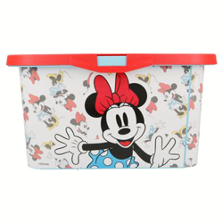 Caja de ordenación de plástico Minnie Mouse 13 litros Blanco características