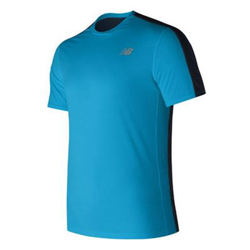 Camiseta de Manga Corta Hombre New Balance MT73061MLE Azul Talla S precio