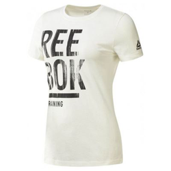 Camiseta de Manga Corta Mujer Reebok Training Split Tee Blanco Talla XS precio