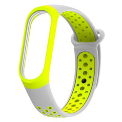 Recambio pulsera Blutech de silicona compatible con Xiaomi Mi Band 3 / 4 Sport Verde / Blanco en oferta