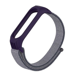 Pulsera Blutech recambio compatible con Xiaomi Mi Band 5 TPU y Nylon Gris y Morado en oferta